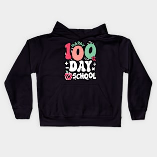 Happy 100 Days of School Teacher 100th Day of School Kids Hoodie